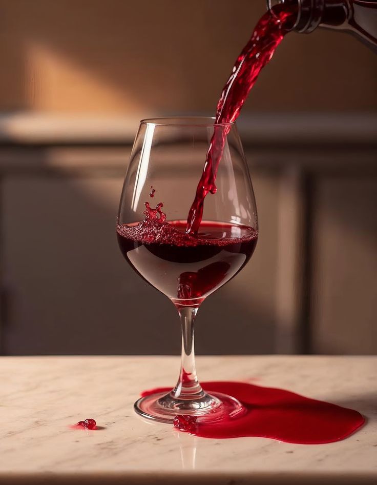 Vèlmoria being poured into a glass on a marble table